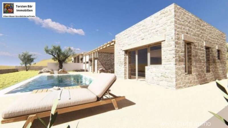 Pitsidia Kreta Kreta, Pitsidia Luxusvilla mit atemberaubendem Meerblick (Projekt) Haus kaufen